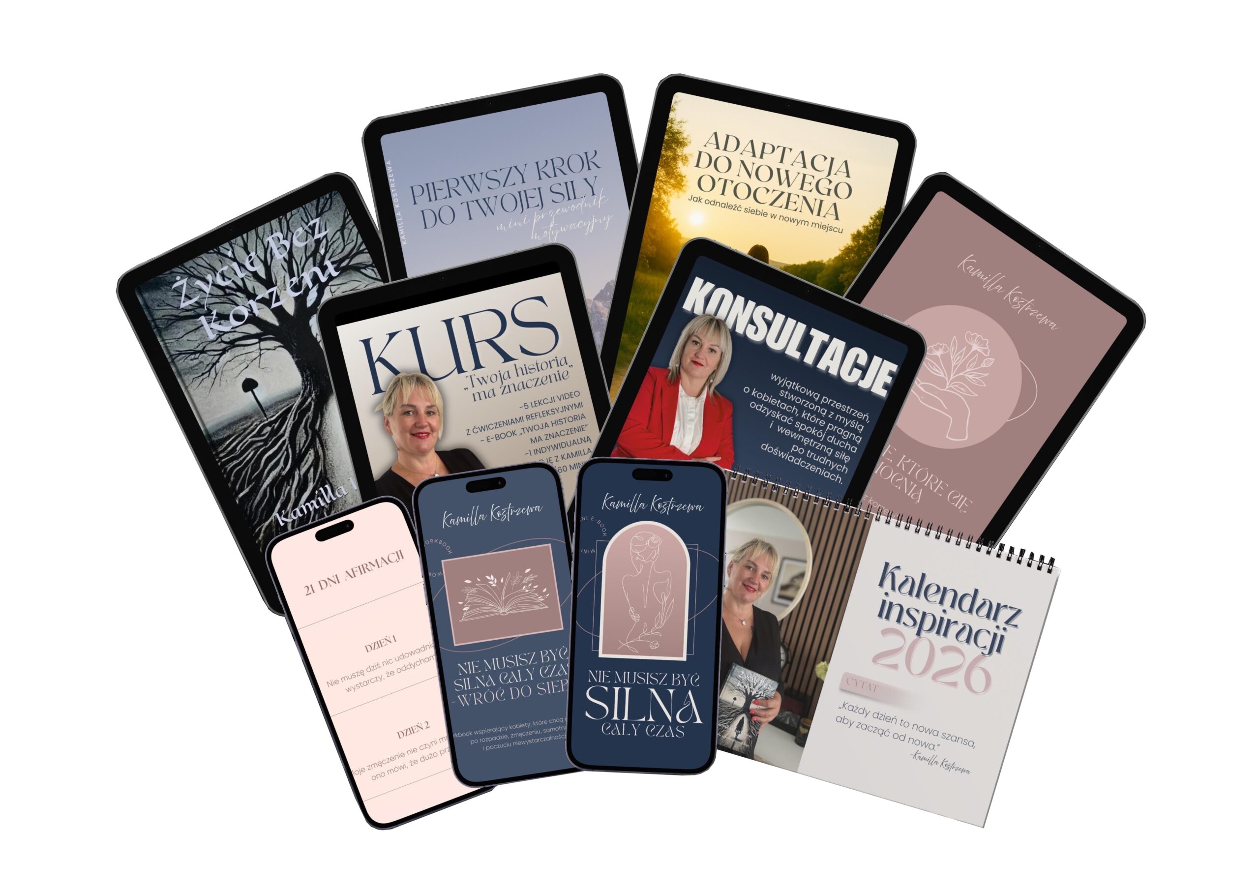 zbiór książek, ebooków kamilla kostrzewa