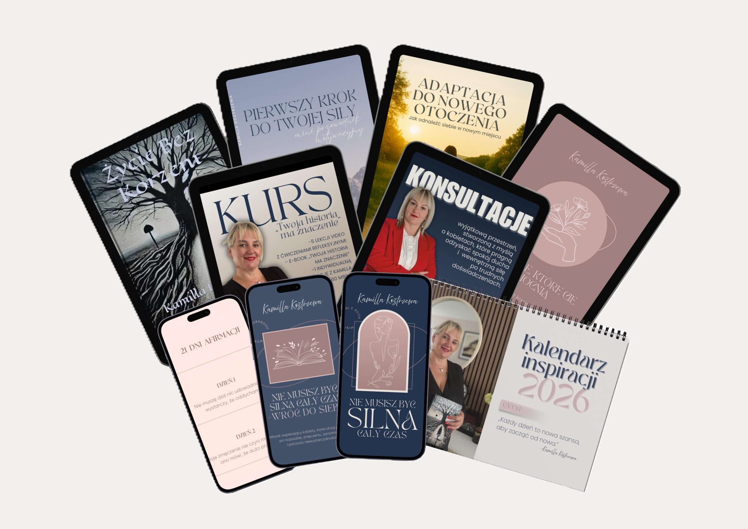 zbiór książek, ebooków kamilla kostrzewa